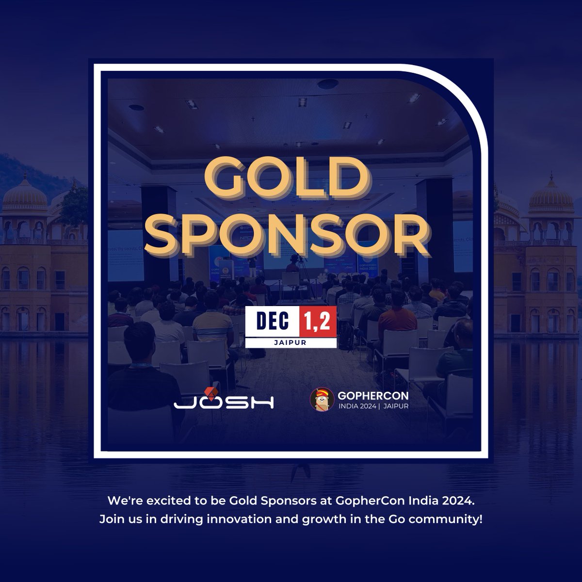 joshsoftware's tweet image. Shaping the Future of Go: Josh Software as a Proud Gold Sponsor at #GopherConIndia2024!

Get ready for an inspiring journey filled with collaboration, ideas, and the power of Go innovation. Can’t wait to connect with the community and push the boundaries together!

#GCI24