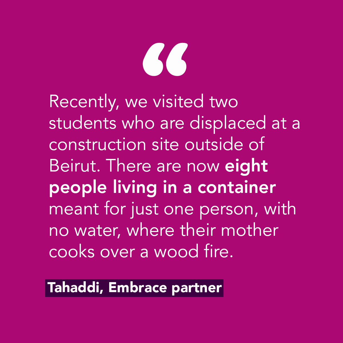 ✨ Lessons amid the sound of strikes - keeping education services running in Lebanon

Since the start of the war, life for the children and staff at our partner Tahaddi has been turned upside down. But lessons are continuing...

Read more: 👉embraceme.org/blog/lessons-a…