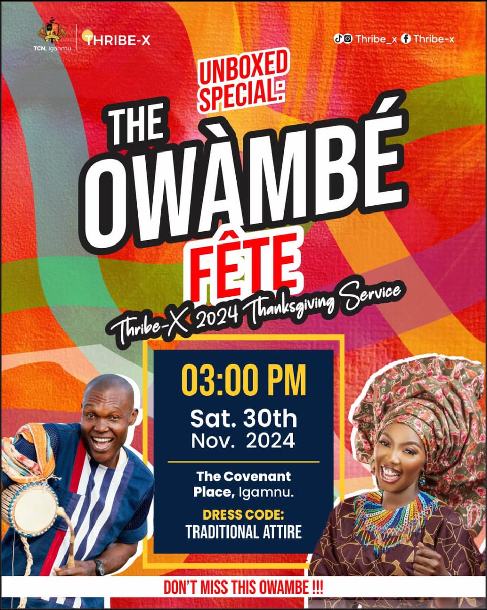 iam_Chibez's tweet photo. Join us on the 30th of November for the Unboxed Special "Owàmbé Fête". 

Register here at https://t.co/Z7TmA316wW
#UnboxedSpecial https://t.co/w0l0rPuyUb