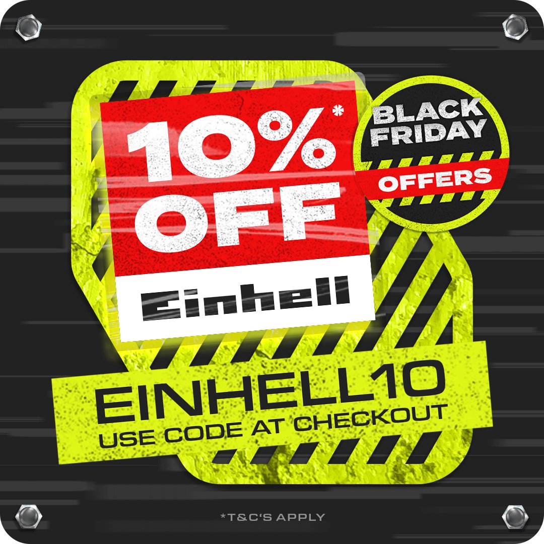 TooledUpDotCom's tweet image. Official Black Friday Savings + EXTRA 10% OFF at Checkout! 👀

Unlock even bigger discounts on all your favourites – limited-time only! Don’t miss out on these exclusive savings! 💸✨

🔗 Shop now: bit.ly/4frxZMb 👈