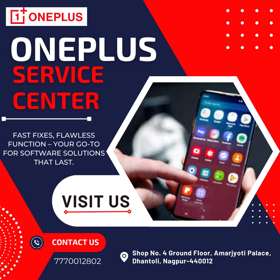 IndiaOneplus's tweet photo. 📱 Is your OnePlus device facing software issues? We’ve got you covered! Visit the OnePlus Service Center in Nagpur for fast, reliable software troubleshooting. Let our expert technicians get your phone back to peak performance! ⚡
#OnePlus #SoftwareFix #Nagpur #TechSupport https://t.co/wrrlr2EPst