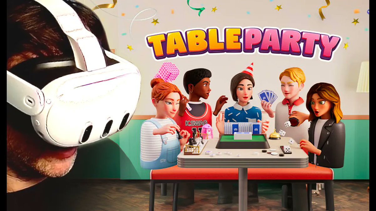 virtualgo34's tweet photo. 📣 Nouvelle vidéo #YouTube :
#TableParty #VR : Tres fun avec ses Mini-jeux, Jeux de Société et jeux de Carte en Multijoueur sur #MetaQuest !
🔴 https://t.co/4IQTTjBIlN
#metaquest3 #pico4 #multijoueur #virtualreality https://t.co/XjkyHKtjjY
