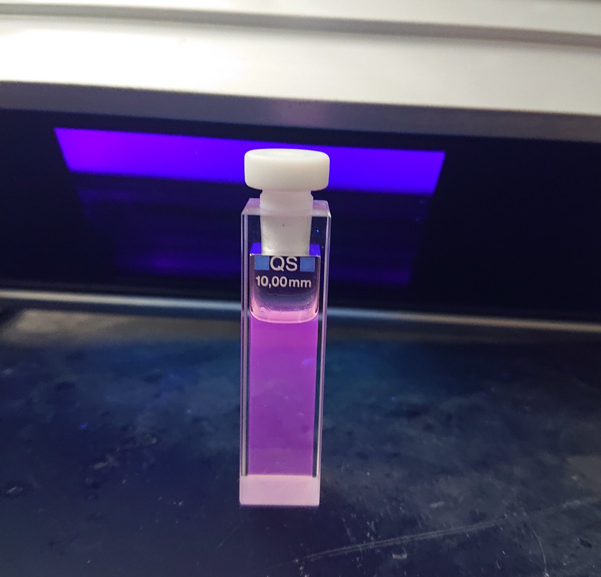 Pink emission from our new assembled complex!