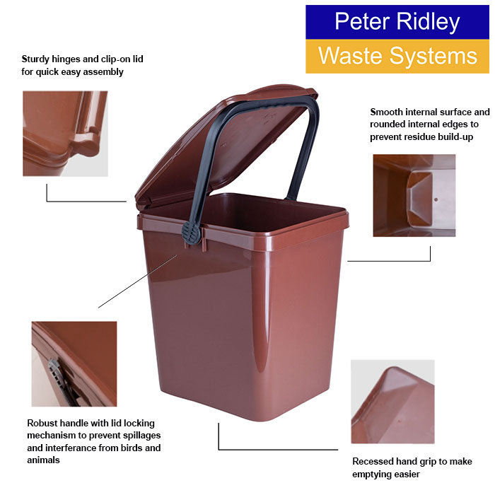 Looking for durable containers to assist with the kerbside collection of #foodwaste? Look no further! The URBA kerbside caddy boasts a stylish wide grip handle design to allow for easy grip when wearing gloves &amp; promotes good #manualhandling for operatives and end users!