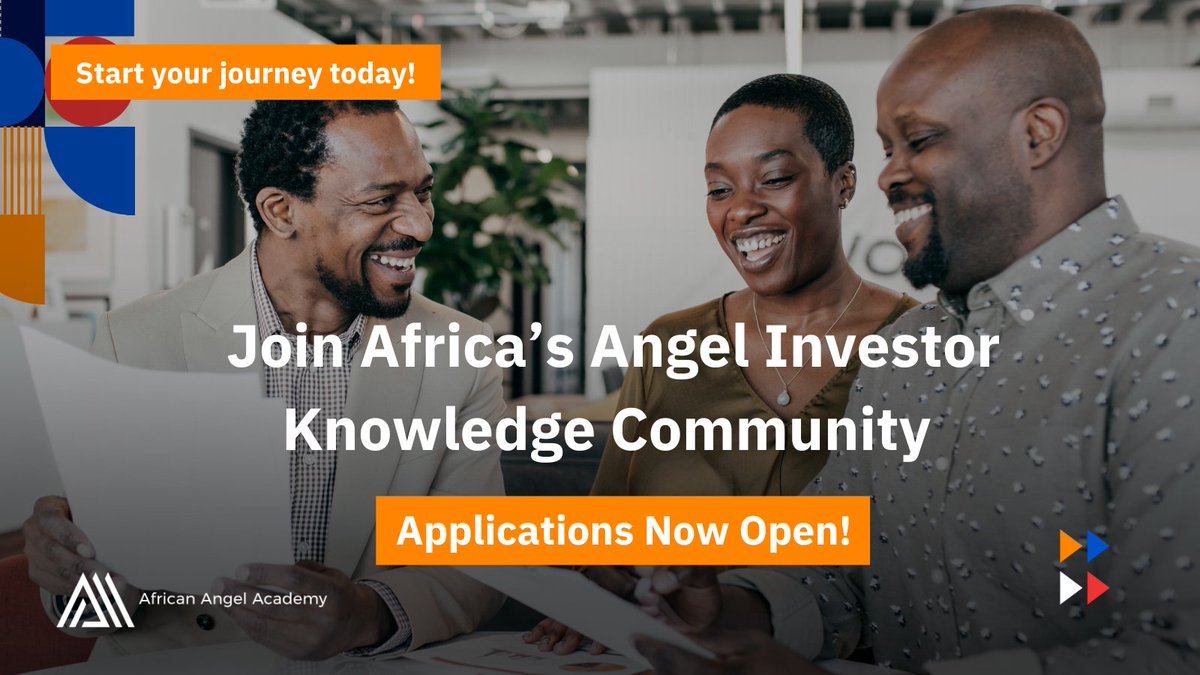 🚀 Applications are now open for the first African Angel Academy Self-Sponsored Cohort! 🌍

💡 Program Highlights: 
📅Duration: 13 weeks (Starts Feb 6, 2025) 
🕒 Time: ~2 hrs/week (Thursdays at 6 PM EAT)   
Fee: $1,000

 Apply now: bit.ly/3CtQmBN