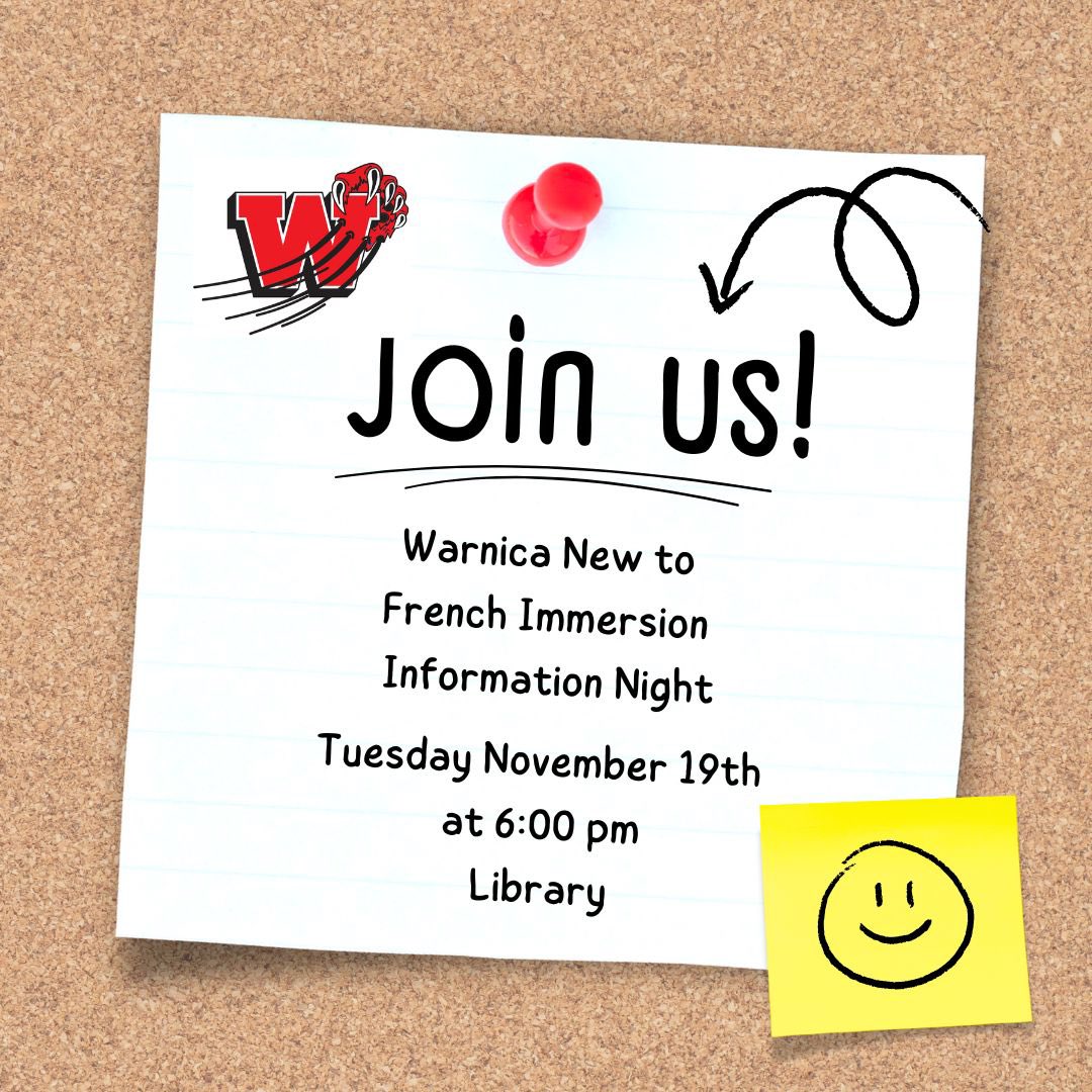 New to the French Immersion Program? Join us November 19th!