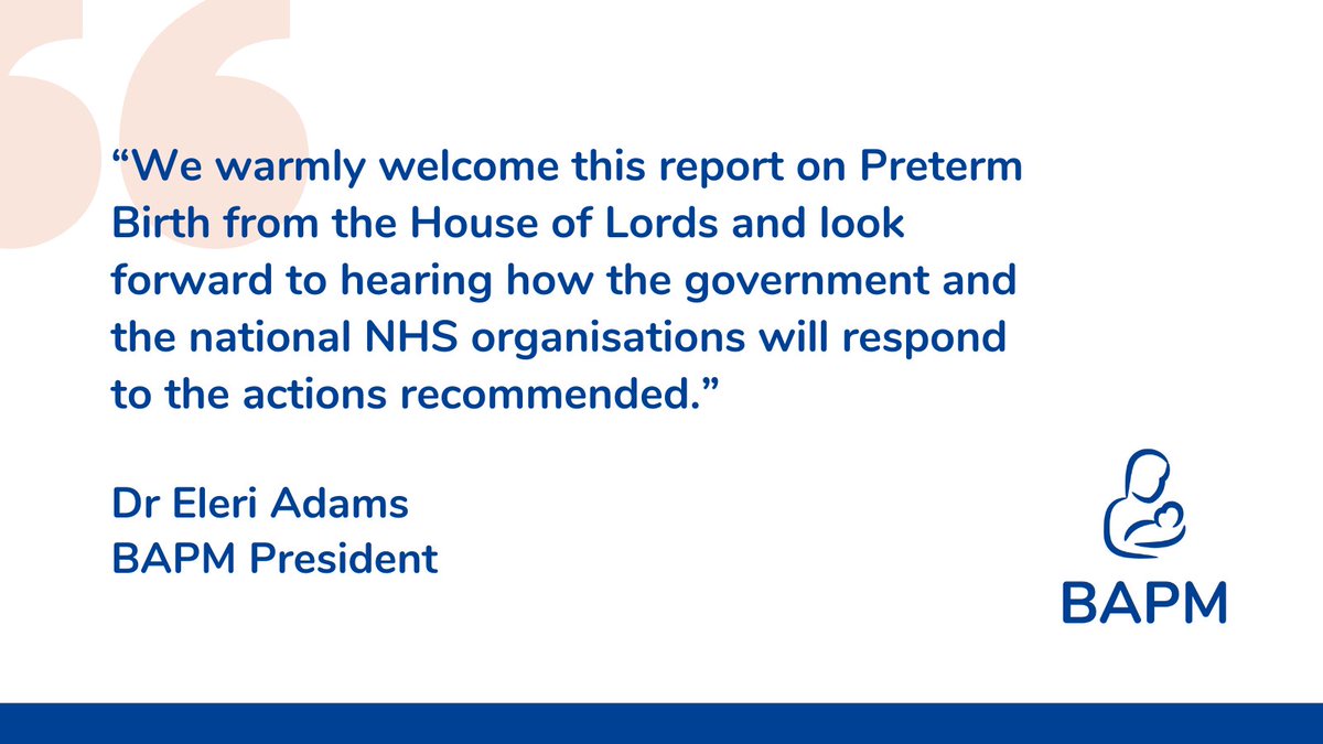 BAPM (@bapm_official) on Twitter photo The House of Lords Preterm Birth Committee report 'Preterm birth: reducing risks and improving lives' has been published.
You can find the report here: committees.parliament.uk/committee/701/…
<a href="/RCPCHtweets/">RCPCH</a> <a href="/Blisscharity/">Bliss Baby Charity</a> <a href="/HLPretermBirth/">House of Lords Preterm Birth Committee</a> The House of Lords Preterm Birth Committee report 'Preterm birth: reducing risks and improving lives' has been published.
You can find the report here: committees.parliament.uk/committee/701/…
<a href="/RCPCHtweets/">RCPCH</a> <a href="/Blisscharity/">Bliss Baby Charity</a> <a href="/HLPretermBirth/">House of Lords Preterm Birth Committee</a>