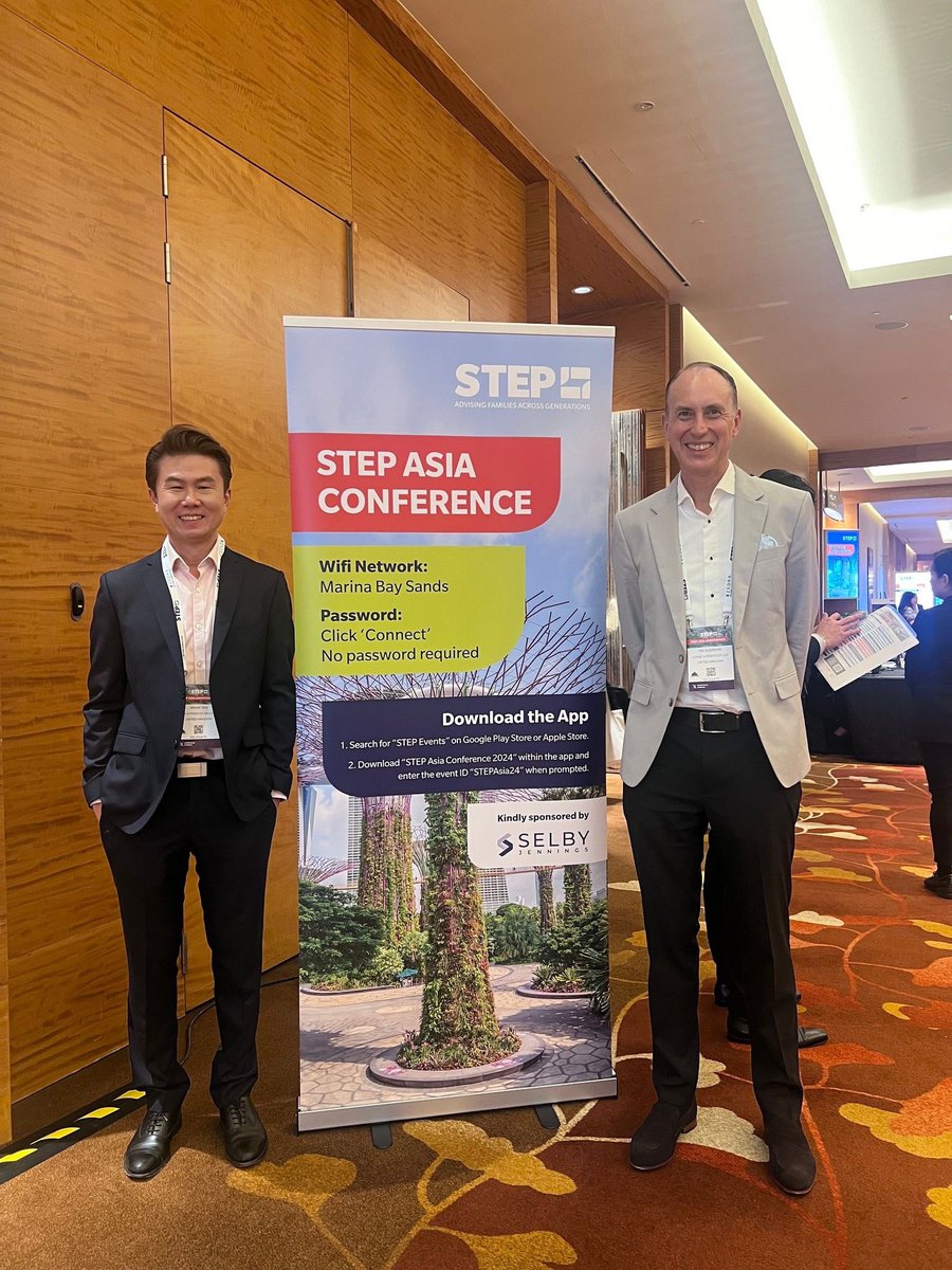 The <a href="/STEPSociety/">STEP</a> Asia Conference 2024 in Singapore has concluded, and it’s been an inspiring two days of learning and connecting. Private Client Partners Brian Tan and Tim Goodwin found the sessions invaluable for deepening our knowledge in estate planning and Private Client law.