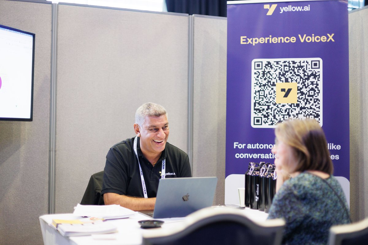 yellowdotai's tweet image. 📸 from the CCW UK Executive Exchange and the energy is 🚀

We’re having a great time networking with industry leaders and sharing insights on how an AI-first approach is key in shaping a future-proof CX strategy.

👋See you there!
#CCWEurope #customerserviceautomation #genAI
