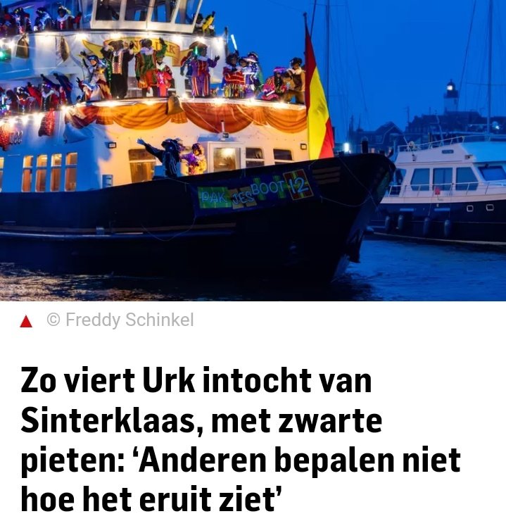 Terwijl nepsinterklaas met zijn REETveegpieten elders aanmeert, komt de èchte sinterklaas met #zwartePieten aan in het dappere Urk. 

Ook dit jaar weer <a href="/VisitUrk/">Visit Urk</a> ?
