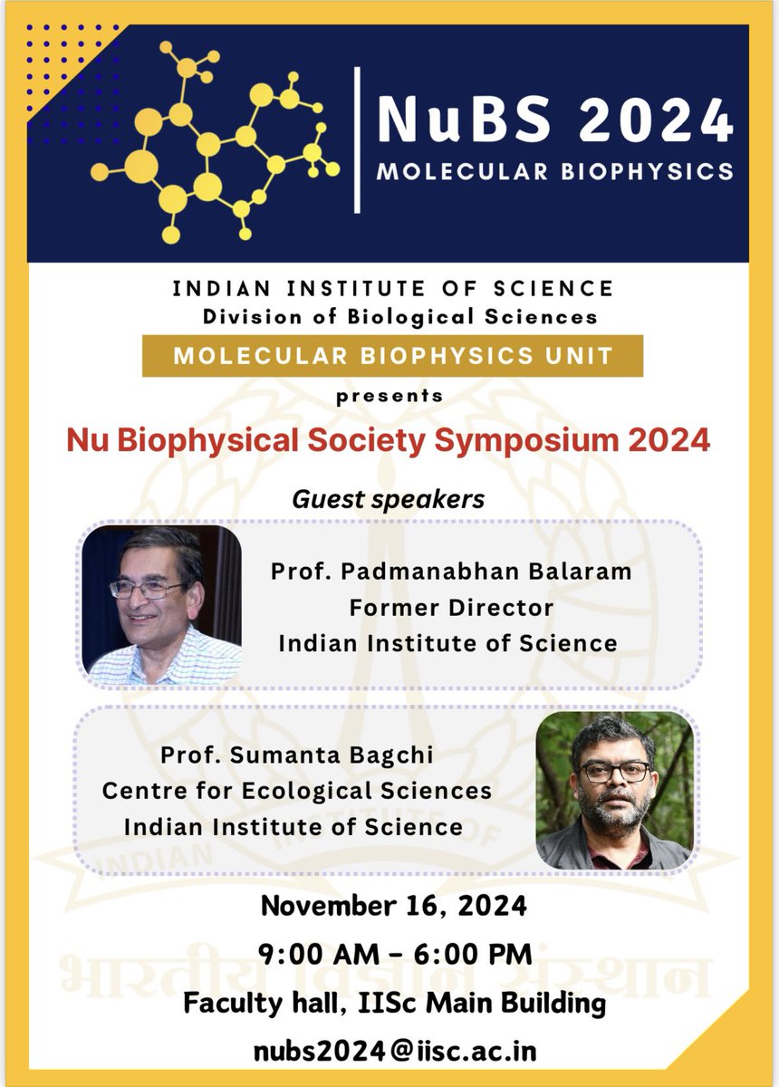 SANJNA (@2point0sam) on Twitter photo Yearly dose of departmental buzz! Looking forward for a great weekend!
<a href="/MBU_IISc/">Molecular Biophysics Unit, IISc</a> <a href="/cnl_mbu_iisc/">Rishikesh Narayanan</a> Yearly dose of departmental buzz! Looking forward for a great weekend!
<a href="/MBU_IISc/">Molecular Biophysics Unit, IISc</a> <a href="/cnl_mbu_iisc/">Rishikesh Narayanan</a>