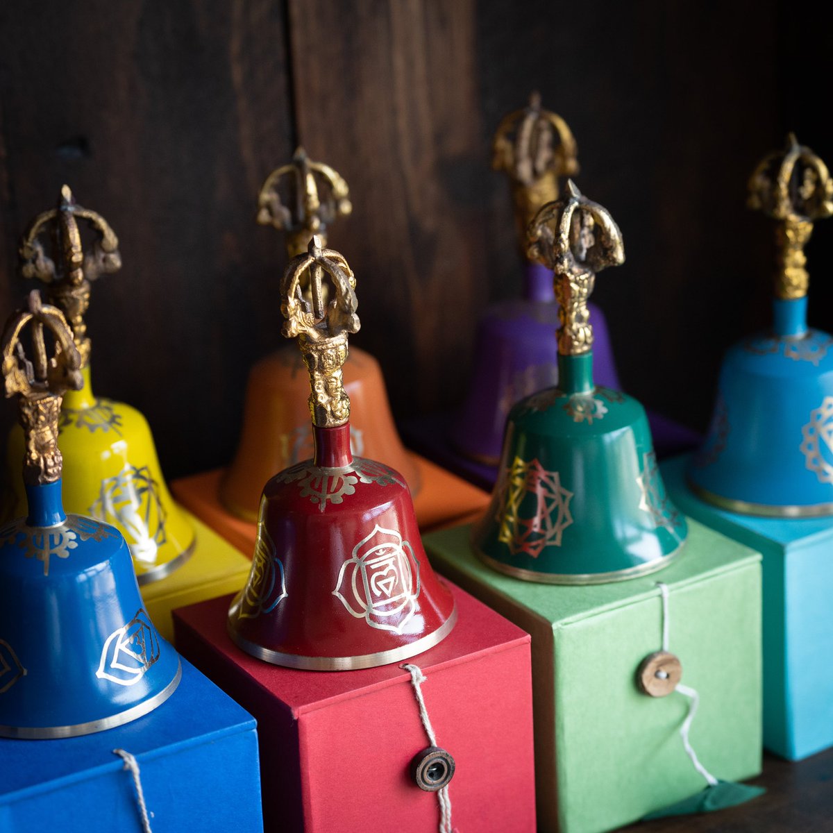 thewitchesmoon_'s tweet photo. We have had many people request for us to list complete sets of the Chakra Bells. We have finally been able to include 3 of these sets to our Moon Market! <3 These charming bells each have their own unique tone, or “note”!
 
Photos: @thewitchesmoon_ https://t.co/rJ1RMC3LhZ