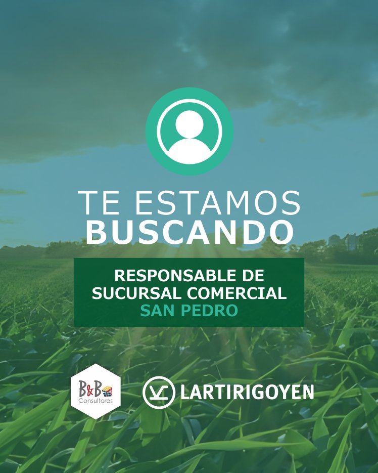 ByBConsultores_'s tweet photo. ¿Estás en búsqueda de nuevos desafíos?🚀
Seleccionamos:
Responsable de Sucursal Comercial en SAN PEDRO
👉 se ofrecen beneficios de relocalización

Para postularte ingresá al link y carga tu CV:
https://t.co/3qEQFuLEkK

#vacanteslaborales #agro #puestotrabajo #cv #sanpedro https://t.co/h5IWIIhU3j