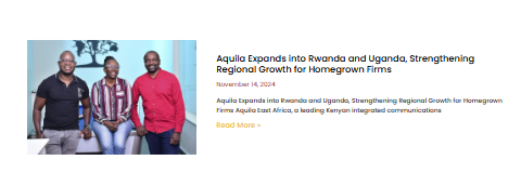 We are excited to announce that we have officially expanded into Rwanda and Uganda. This regional expansion aligns with our 2023-2026 strategic plan, 

Read more about this in our blog, below.
aquilaeastafrica.co.ke/aquila-expands…

#Kenya #Rwanda #Uganda #Expansion