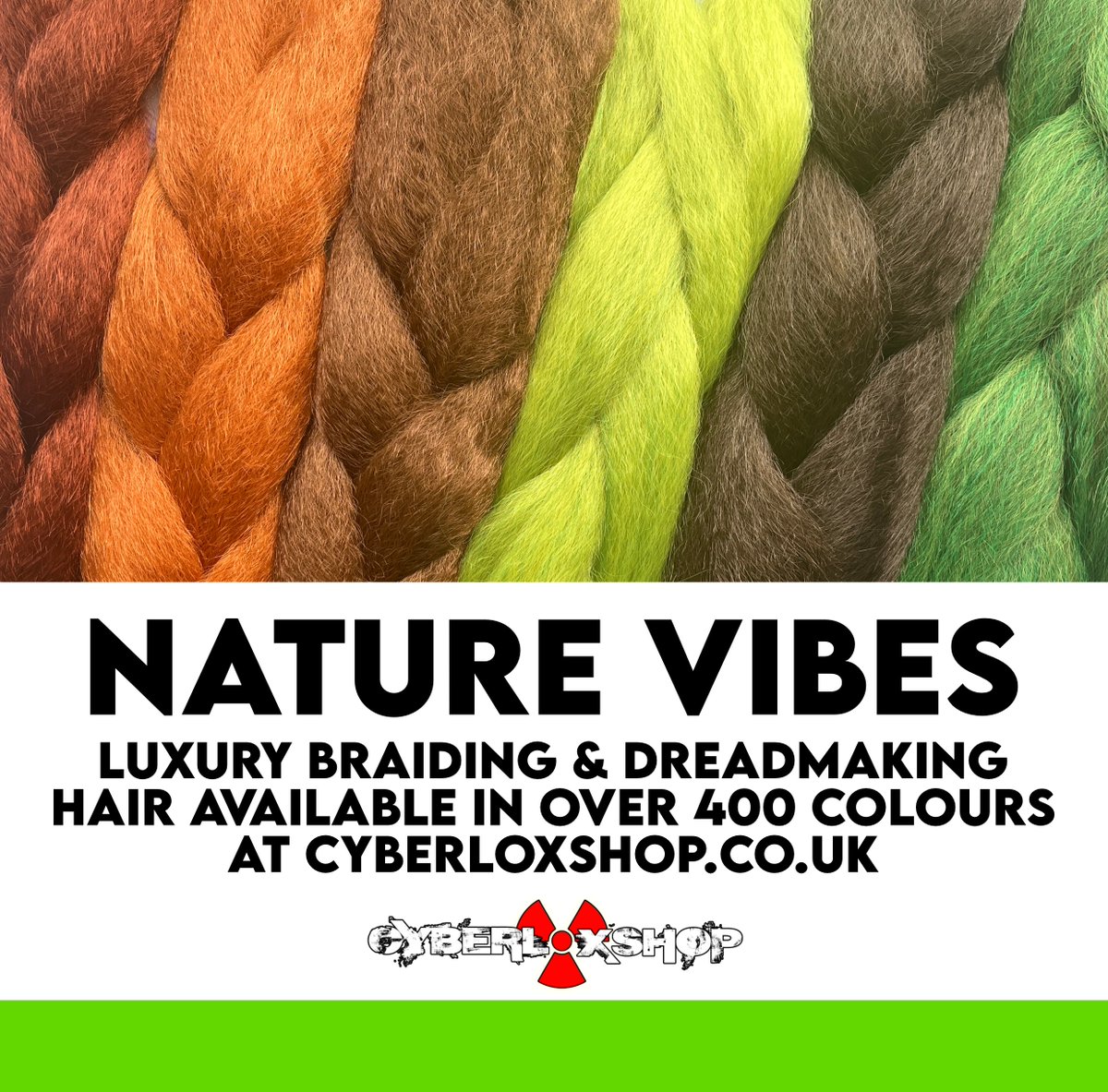 CyberloxShop's tweet photo. Looking for a reliable stockist of stunning quality jumbo braid? You found it! 

Over 400 colours to choose from! 
Perfect for synthetic dreadmaking, braids, bubble braids and more! 
https://t.co/gP9EP3HLpa

#braids #bubblebraids #ravebraids #autumn #hairinspo https://t.co/UIvjhxnlJO