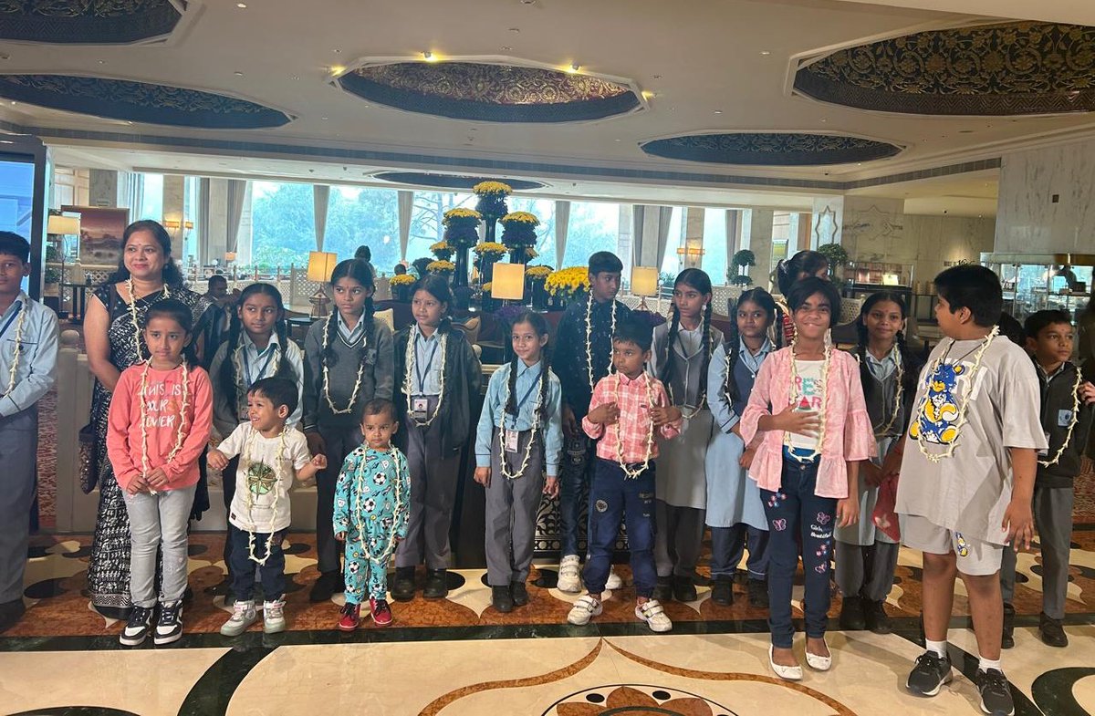 India_AADI's tweet photo. Children with disabilities from AADI were invited by Taj Man Singh Hotel, Delhi for inclusive children’s day celebrations. We thank them for letting us be part of the wonderful event. https://t.co/ZLhyJEEN6C
