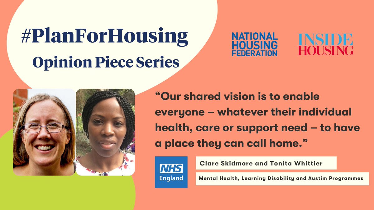 National Housing Federation (@natfednews) on Twitter photo "Health outcomes and inequities should be considered whenever we are thinking about and planning for our population’s future housing needs."
<a href="/NHSEngland/">NHS England</a> for our #PlanForHousing series
👉insidehousing.co.uk/comment/housin… "Health outcomes and inequities should be considered whenever we are thinking about and planning for our population’s future housing needs."
<a href="/NHSEngland/">NHS England</a> for our #PlanForHousing series
👉insidehousing.co.uk/comment/housin…