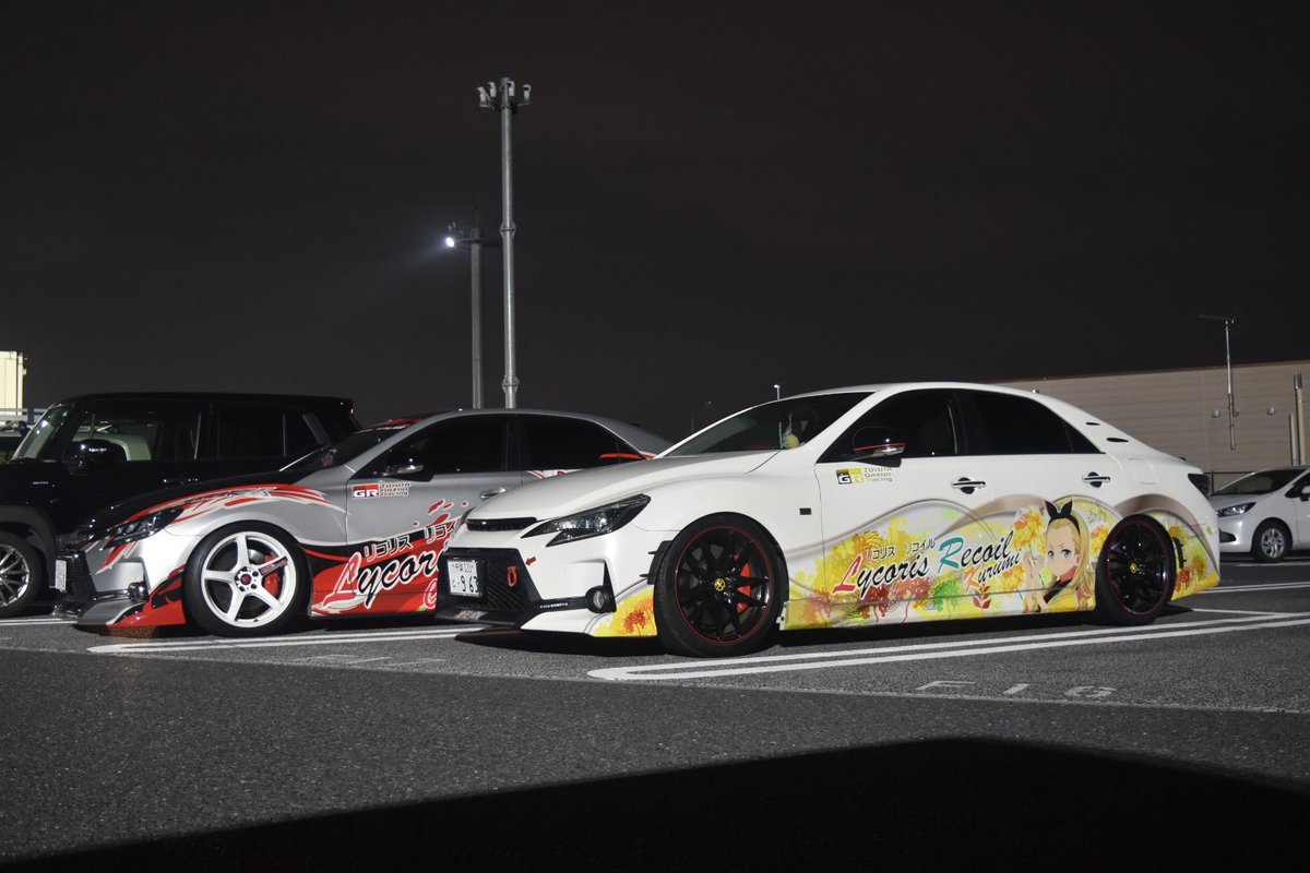 markx86gs's tweet photo. 本日、@HimesyaraCH さんにてサイドラッピング延長・フロントバンパー・リアガラス施工と脱着ハチマキを追加しました！

コレでだいぶ引き締まって来たかな〜！ https://t.co/EQYWD3BFqj