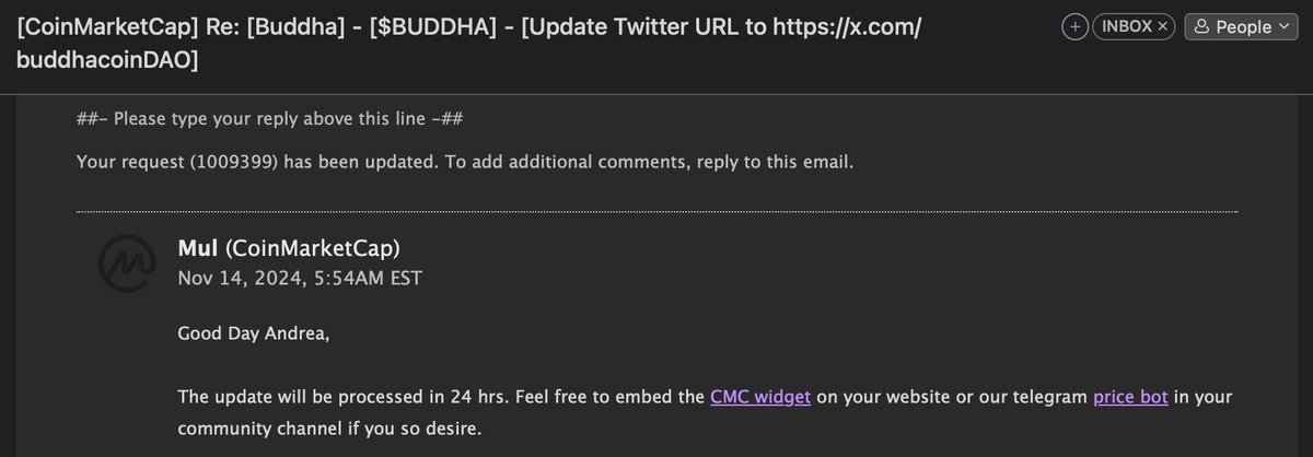 buddhacoinDAO's tweet photo. Fast Track for CoinMarketCap has been Paid! 💴

The new official $BUDDHA page will be updated within the next 24 hours

$BTC at $90,000
$DOGE & $PEPE up over 100% in a week

All these profits will go straight to CULT coins! Keep raiding y'all aren't bullish enough 😎 

#faithcoins #cultcoin