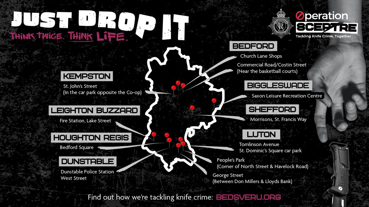 Carrying a knife has serious consequences.

Research has shown that you’re actually more likely to become a victim of crime if you’re carrying a knife.

Surrender your weapon today: orlo.uk/eGHyI

#JustDropIt #ThinkTwiceThinkLife