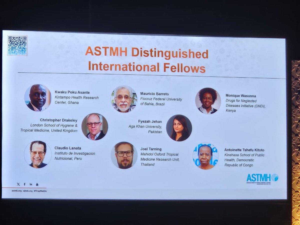 Congratulations to Prof. Antoinette Tshefu of KSPH for being awarded the ASTM DISTINGUISHED INTERNATIONAL FELLOWSHIP at the ASTMH Conference in New Orleans. We are proud of you.