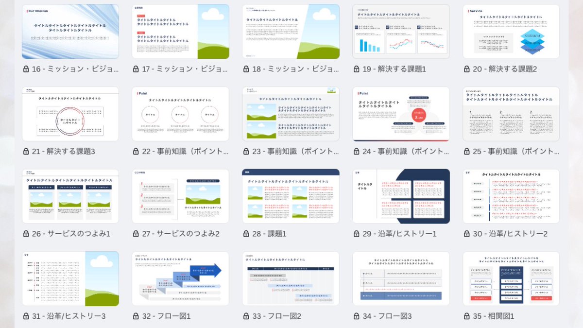 NC_official_O's tweet image. 【営業資料50枚無料配布企画🎁】

/
受講生200名以上の講師が作成した
『埋めるだけ』で完成するサービス資料
\

・テンプレを使えばサービス概要の作成資料がわずか1時間〜可能
・テンプレを用いて1図解3,000円以上受注可能
・1案件10万円のサービス資料をサクっと作成！

🔽受け取り方法はリプ欄