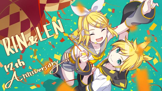 kagaminemedia's tweet photo. Project Sekai Kagamine Rin/Len 12th Anniversary Illustration https://t.co/54eUuPkuwZ