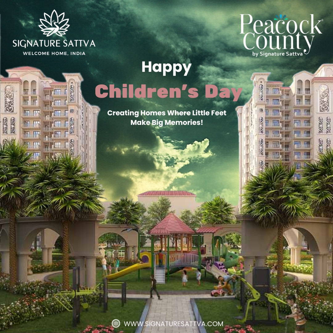 SattvaSignature's tweet photo. 🌈 Happy Children's Day from Peacock County! 🌈

Creating homes where little feet make big memories. Safe, joyful spaces where children can grow, explore, and dream big! 🏡💖✨

#ChildrensDay #PeacockCounty #SignatureSattva #HappyHomes #FamilyLiving #RealEstate https://t.co/yUo4H5nLEj