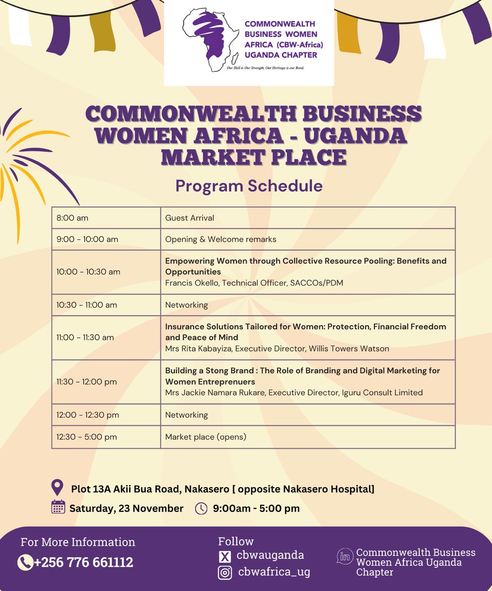 WilliamFBlick's tweet photo. Commonwealth Business Women Africa, Uganda Chapter @cbwafrica is organising:  Uganda Market Place for women led enterprises to show case their businesses and products.

The Promotion of women in business should be priority of @GovUganda @RobinahNabanja_ @Anite__Evelyn https://t.co/niH74V9Ah0