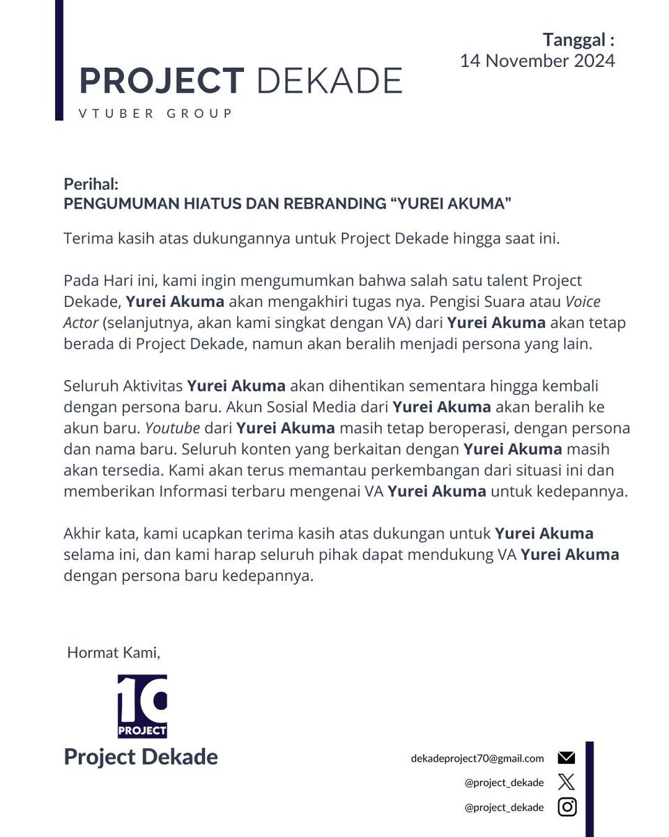 _chromaticas's tweet photo. Pengumuman Rebranding + Hiatus @yureiakumaa
#ProjectDekade #YureiAkuma https://t.co/eDwFyeuz1n