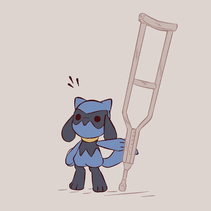 Riolu found big cool stick 