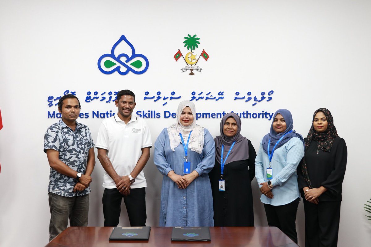 MNSDAmv's tweet photo. MNSDA and @MInstituted signs an MoU to work as partners to conduct National Apprenticeship Programme &amp; National Trade Testing and Certification. With this MoU, we intend to work together to create more opportunities for human capacity building in various areas of TVET. https://t.co/l6vABNutp8
