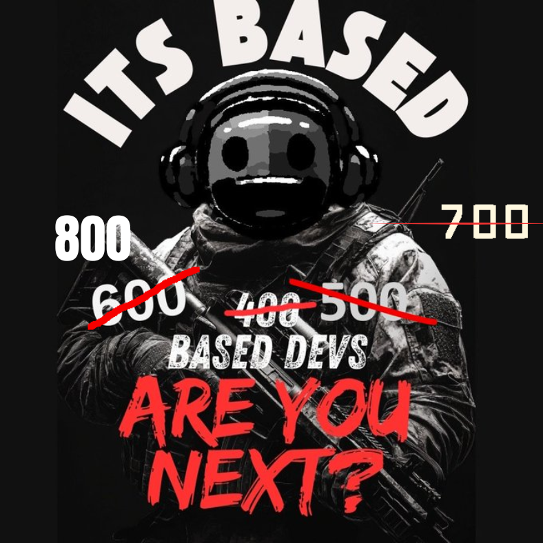 itsbasedgamejam's tweet photo. GameDevs
๐ We've hit 800 Based Devs and we're not slowing down! Next stop: 900 strong!
Join the rebellion, make games we actually want to play๐ฅ
ARE YOU NEXT? #IndieGames #ItsBased https://t.co/3M2LdFsHE4