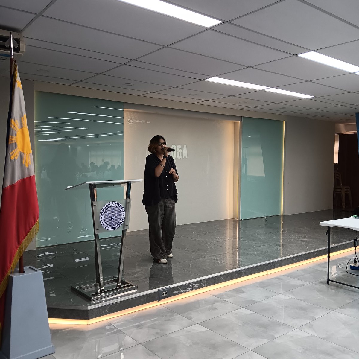 Speaking engagement 🎤 

Thank you Adamson University Communication Society <a href="/adamson_u/">Adamson University</a> 😊 

#kookytuason #educator #publicspeaker #adamsonuniversity #manilaph