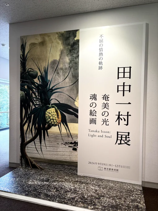 田中一村展に行って来ました。展示CMを見て「いい絵だな〜」と思って予備知識なしで行ったんですが、すごく良かったです!!幼少期から晩年の絵まで時系列で展示されており、田中一村の人生を追体験できる流れになっていました。 