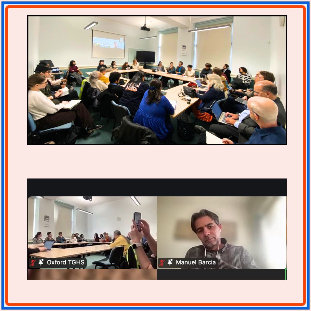 OxfordTGHS's tweet photo. Snapshots from the TGHS Roundtable: Our highly attended event brought together brilliant minds to delve into the nuances of global history. Thank you to those who joined. #TGHSRoundtable #GlobalHistory #twitterstorians #OxfordTGHS #OxfordUniversity https://t.co/TGd395sCYc