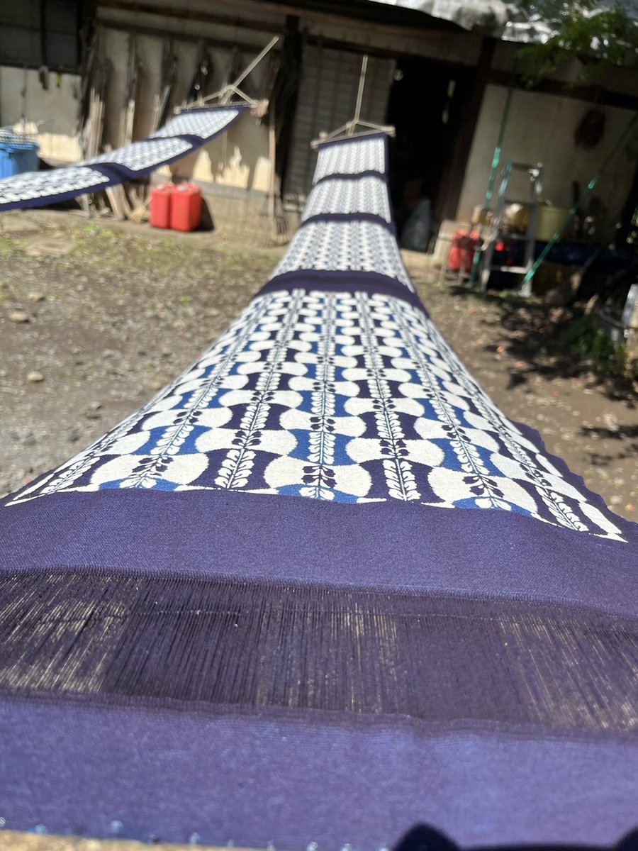 PaprikaGirl_JP's tweet photo. A couple years ago, I helped film a documentary about Aizome (藍染), an artisan dyeing method in Japan. That film, "Aoi Kioku," (青い記憶) is now showing at Eurospace (ユーロスペース) in Shibuya through the 16th! If you're interested in Japanese textiles, please take a gander! https://t.co/o1KaEAWcjM