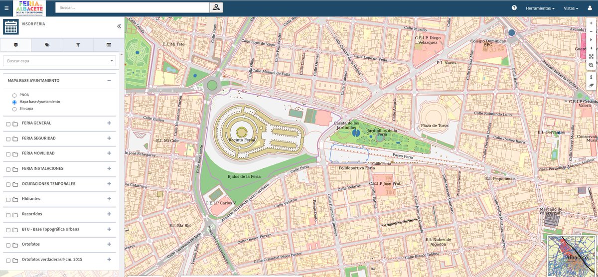 Hoy presentamos, mediante el ejemplo de la Feria de Albacete, como gvSIG Online sirve para coordinar eficientemente a los distintos departamentos del Ayuntamiento #jiide