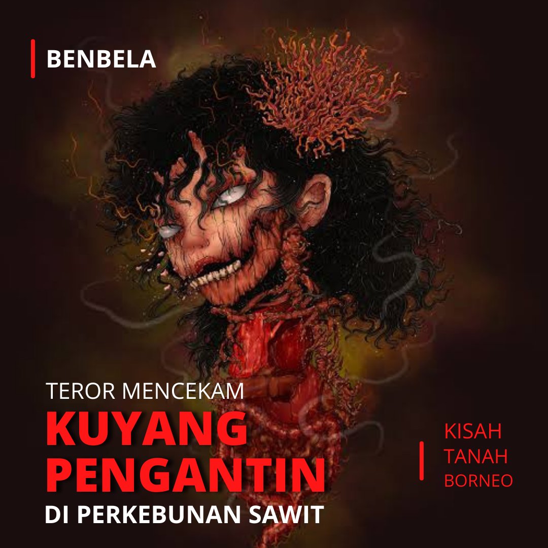 benbela's tweet image. -Kuyang Pengantin Di Perkebunan Sawit-

@IDN_Horor @P_C_HORROR 

#ceritaseram #threadhoror #malamjumat #kalimantan

-Utas-

Part 1 : Jeritan Di Tengah Malam

Sebelum resign dan ganti profesi, dahulu aku bekerja sebagai guru SD di sebuah perkebunan sawit di Kalimantan Tengah.