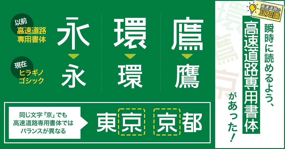 高速道路の豆知識 🧐 ／ 高速道路には、安全かつスムーズに目的地へ