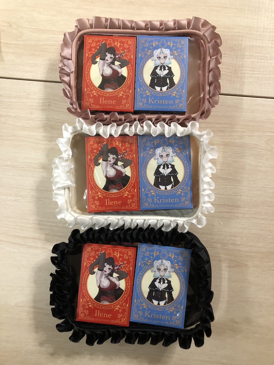 _C2Project's tweet photo. QUAD RINGS(クアッドリングス)のパッケージはポーチに入った状態で販売されます。好きな色が選べます。何色のポーチが人気になるかなーーー
#ゲームマーケット2024 #ゲームマーケット https://t.co/A2CDf74ykd