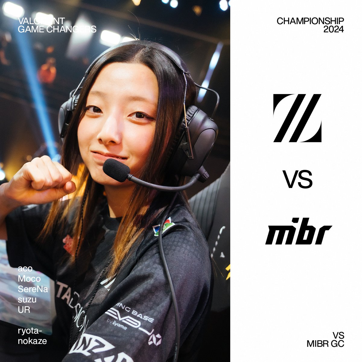 AIMWITHPRIDE's tweet photo. ⚡VALORANT Game Changers Championship 2024

Lower Round3 // BO3
🇯🇵11/14(Thu) 24:00~
vs MIBR GC

GO MY WAY🛣️💫
ここを抜ければBEST4進出！📣

📺 
https://t.co/OYv8DSrcQs
https://t.co/2gHhxNBRYc

#ZETAWIN #VCTGameChangers https://t.co/Yc8v84Ki8N