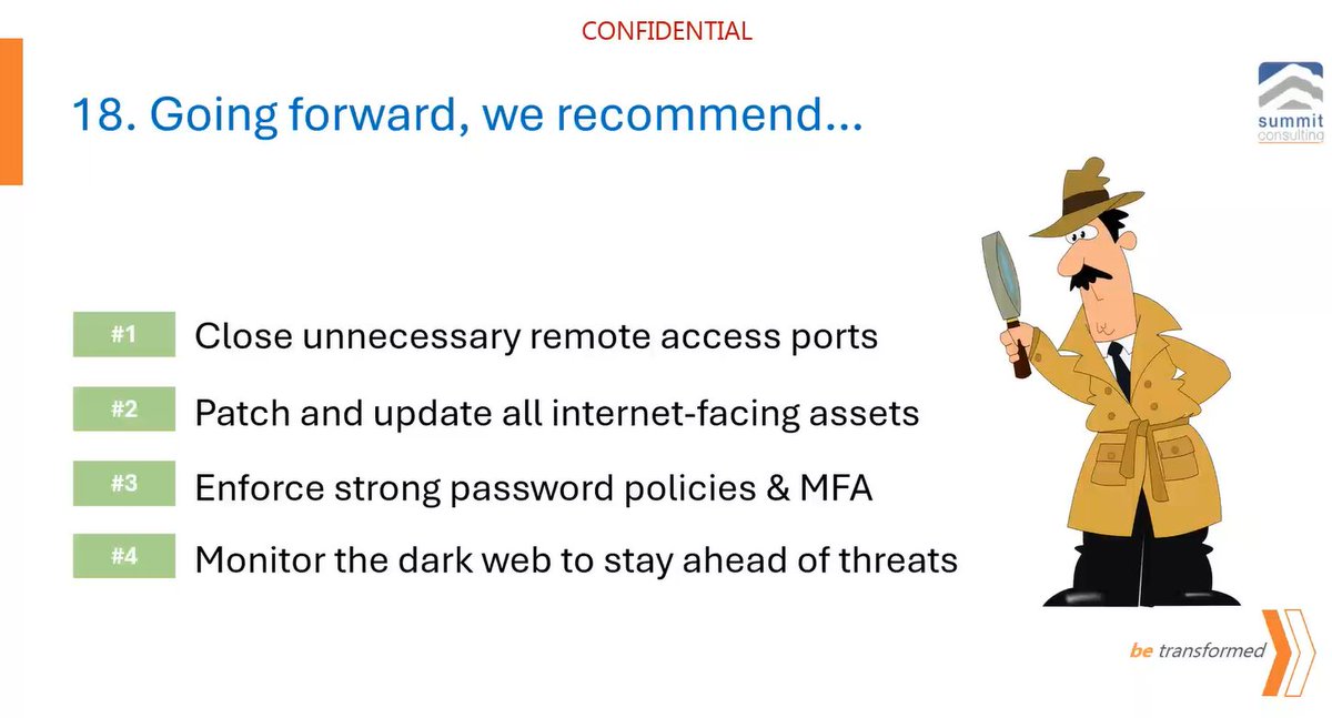 summitcltd's tweet image. Happening now:
@amfiu_Uganda Cybersecurity Awareness Training by Summit Consulting Ltd and @HlbJimRoberts

#Insight6 Getting security tight. Recommendations
/tg/