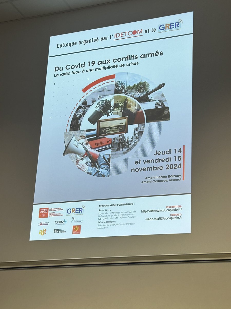 Excited to be in #Toulouse at <a href="/IDETCOM/">IDETCOM</a> for GRER #radio and #conflict conference <a href="/RadioStudies/">Radio&AudioStudiesNetwork</a> <a href="/radioandsound/">ECREA Radio and Sound Conference</a> <a href="/sheffjournalism/">Sheffield Journalism</a> <a href="/LaPIJ_ULB/">LaPIJ</a> <a href="/FondHirondelle/">Fondation Hirondelle</a>
