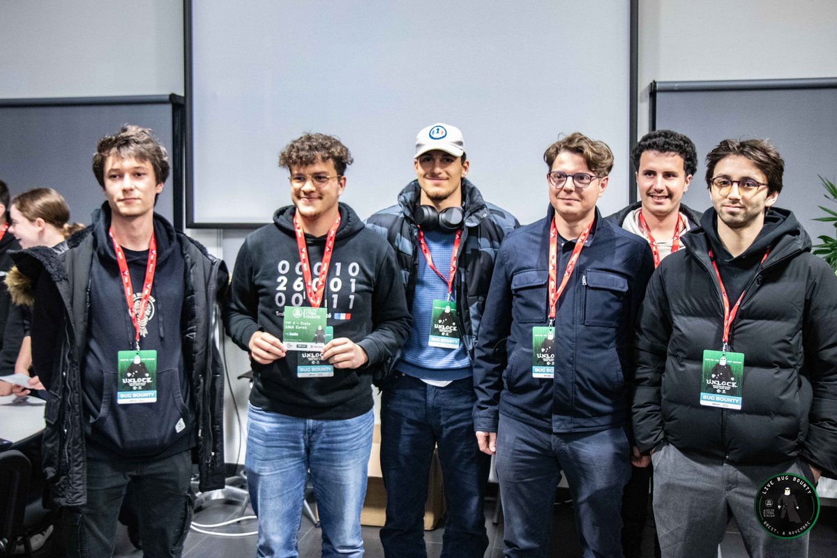 phreaks2600's tweet photo. We finished 🥈at @UYBHYS’s LHE organized by @yeswehack and @Bzhunt1

Congrats to @fayred_fr for winning Best Report award and to @rayanlecat for a top🥉individual ranking and the award for the most critical bug! 💥

Thanks to the organizers, can’t wait for the next edition! 🤘 https://t.co/dxvS7snKlq