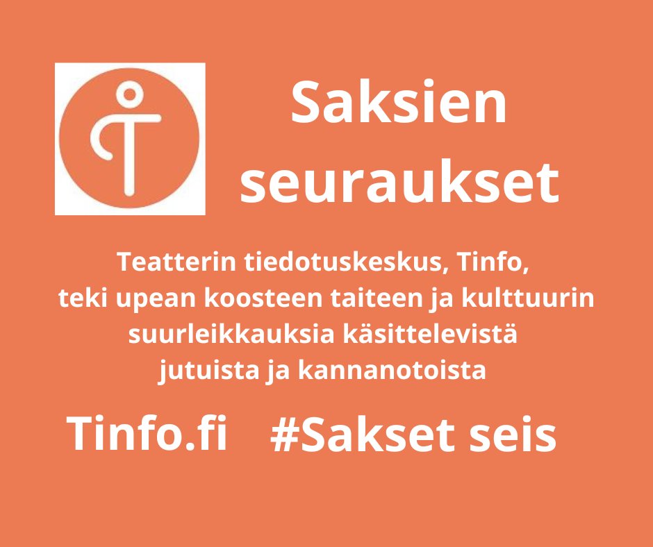 Upea kooste taide- ja kulttuurialojen jättileikkausten vaikutuksia arvioivista jutuista ja tiedotteista tinfo.fi/fi/Saksien-seu… <a href="/TinfoTweets/">TINFO</a>