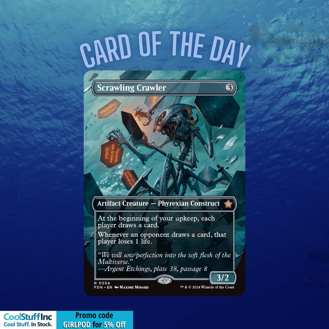 GirlPodMTG ✨➡️ Bluesky (@girlpodmtg) on Twitter photo Card draw is the most important part of the game and in comparison, one life is such a little price price to pay, if your pod is reasonable they'll follow your logic 🧠
We love this new card from #MTAFoundations !
image credit: <a href="/ursarahtonin/">sarah jane 🌙</a>
#MTGAmbassador Card draw is the most important part of the game and in comparison, one life is such a little price price to pay, if your pod is reasonable they'll follow your logic 🧠
We love this new card from #MTAFoundations !
image credit: <a href="/ursarahtonin/">sarah jane 🌙</a>
#MTGAmbassador