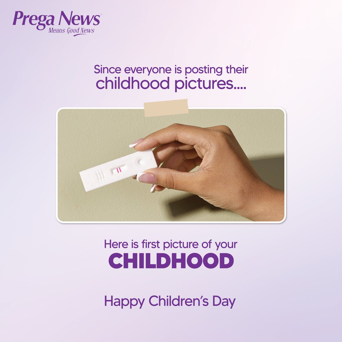 While you post your cute childhood snaps, we’ve got a special one for you that goes way beyond. Here’s to celebrating the Good News where it all began.

#HappyChildrensDay #PregaNews #GoodNews #PregaNewsMeansGoodNews #Pregnancy #PregnancyDetection #Children