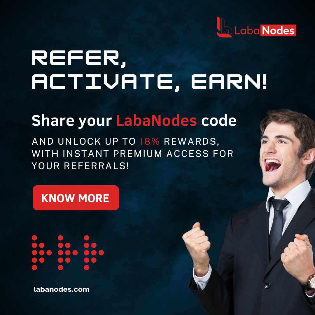Labanodes's tweet photo. It’s time to earn while you share! 
.
.
.
#Labanodes #Affiliationbouns #Divident #Arbitrum #Aptos #Optimism #Pol #Sui #Atom #Near #cosmo #Fantom #Blockchain #Defifinance #Binance #Safepal #Bitget #Trustwallet #Labanodeseurope #Subscriptionpackages #stakingwithlabanodes https://t.co/SqVZZpWvMy
