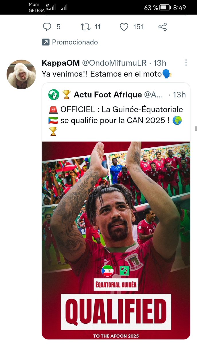 El tren que viaja  Guinea Ecuatorial rumbo hacia su desarrollo, no puede ser frenado por nada, ni por nadie, ni bajo ninguna circunstancia discriminatoria  que desea destruir su camino. Ánimo Nzalang